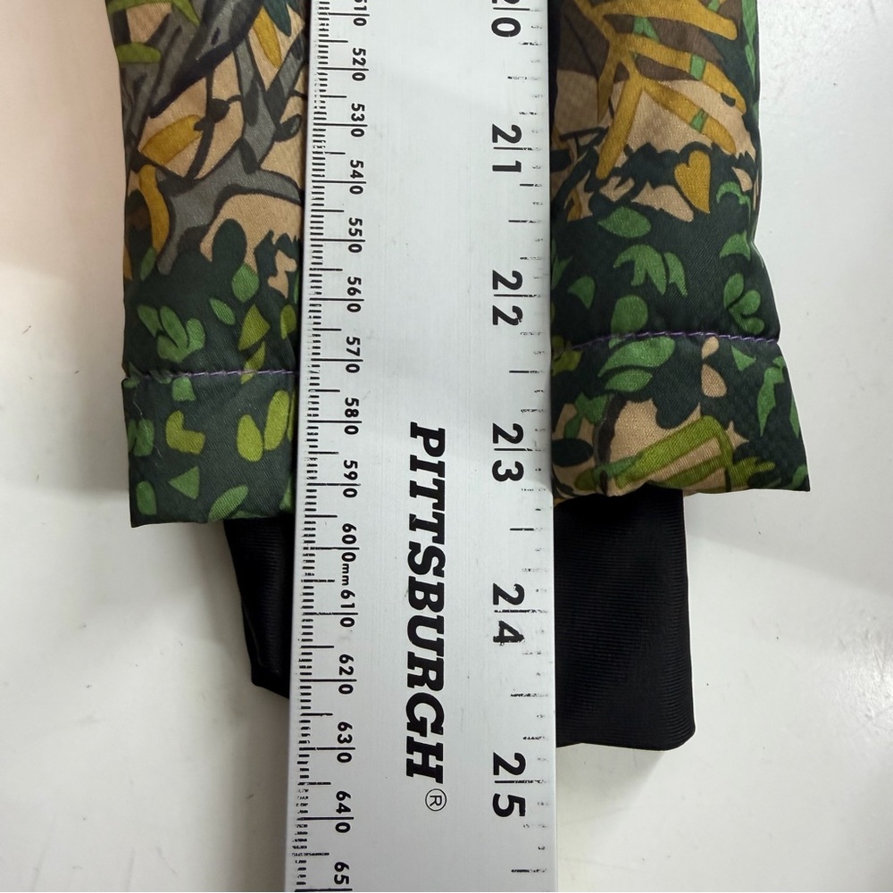 Bushlan Camo Insulated Puffer Jacket S Hooded Hunting Coat Woodland Leaf Print - Picture 9 of 14
